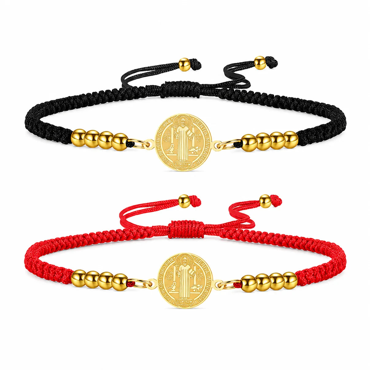 Pulsera San Benito · Acabado Dorado Premium